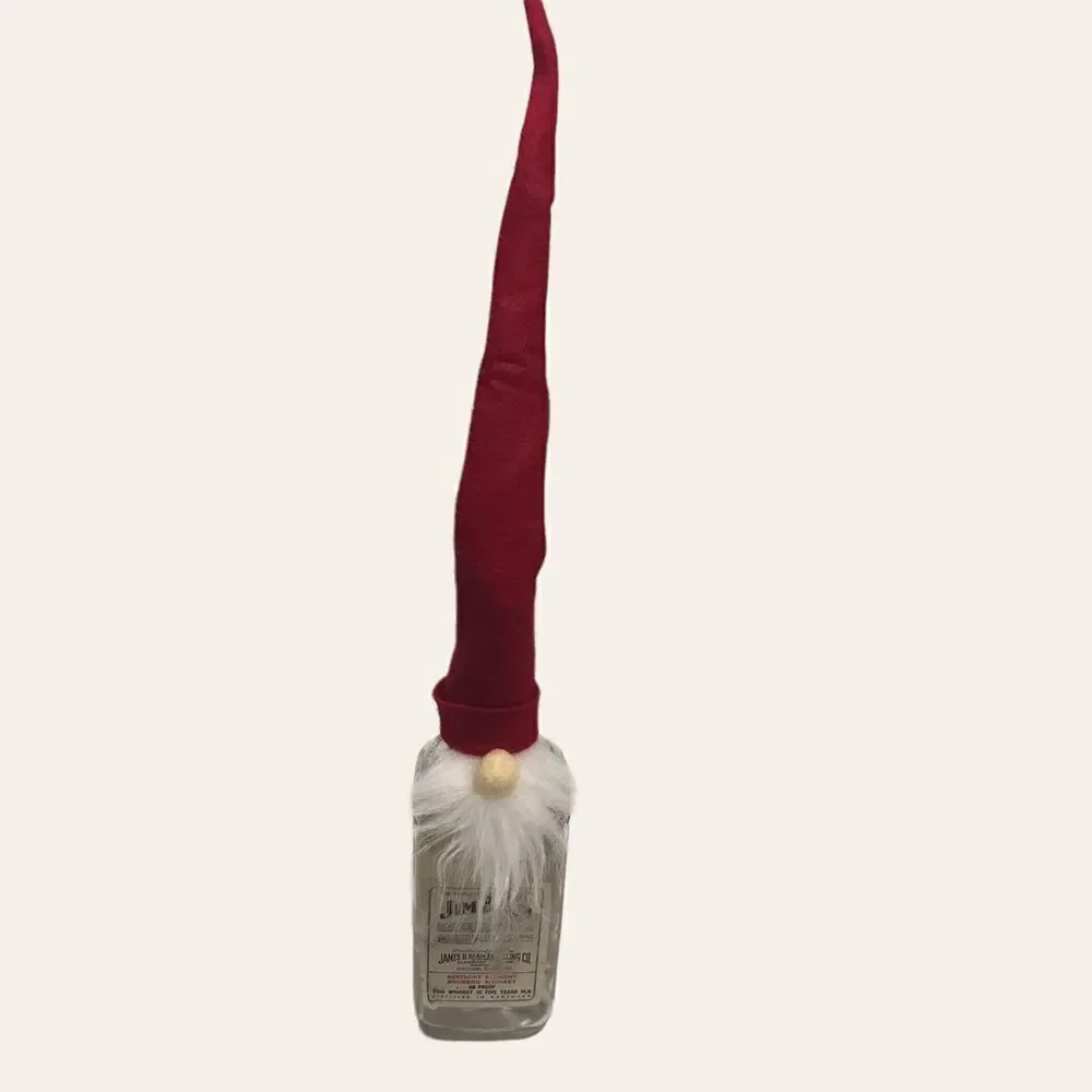 Santa‎ Gnome Bottle Topper Christmas holiday